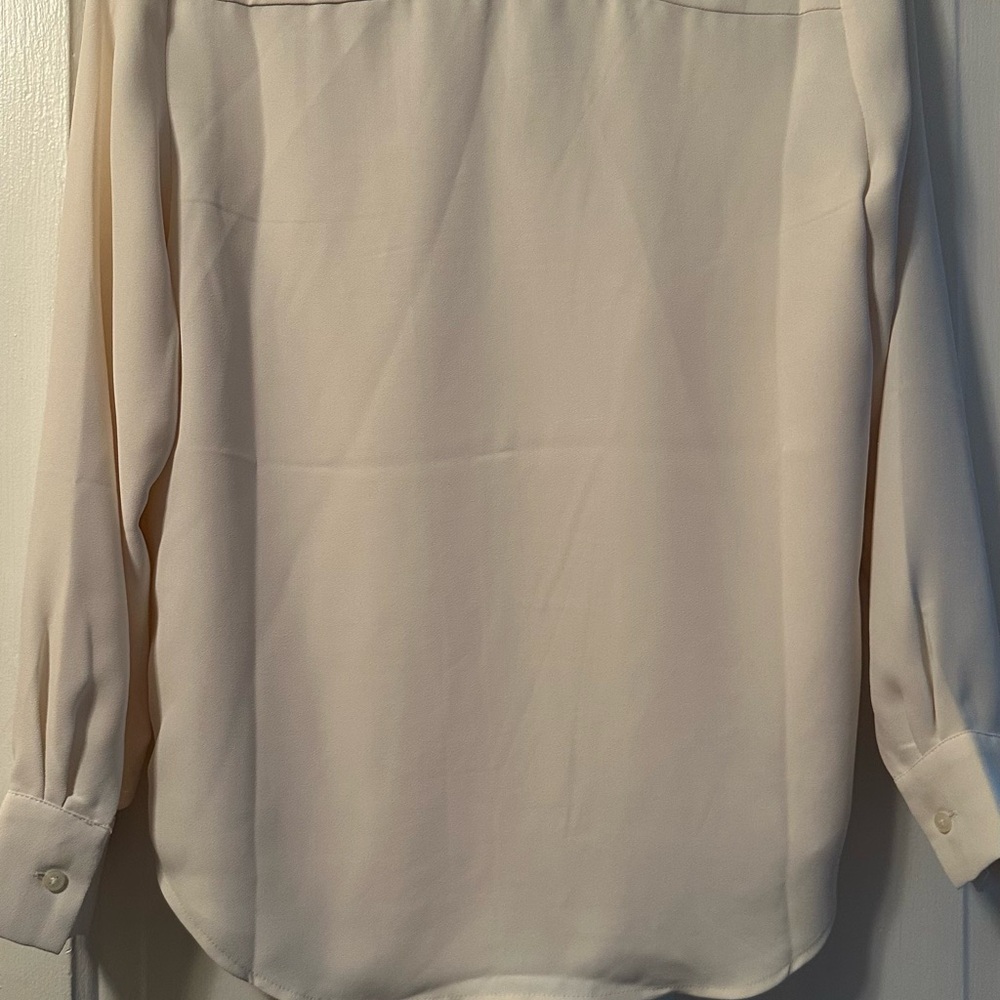 Ann Taylor White Ruffled Blouse - Picture 5 of 5